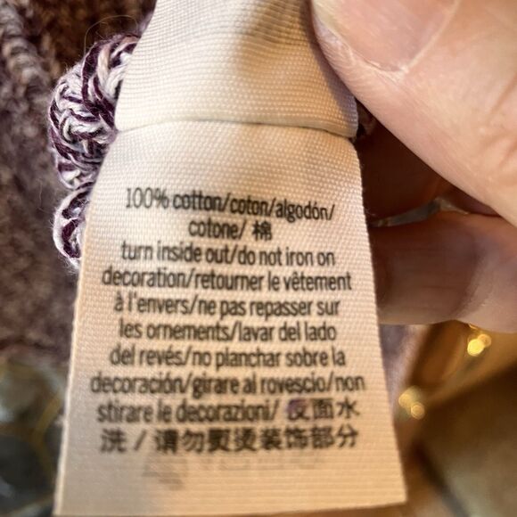 Pink Victoria's Secret Women's Purple Heathered Oversized Sweater Size M EUC - Picture 6 of 9